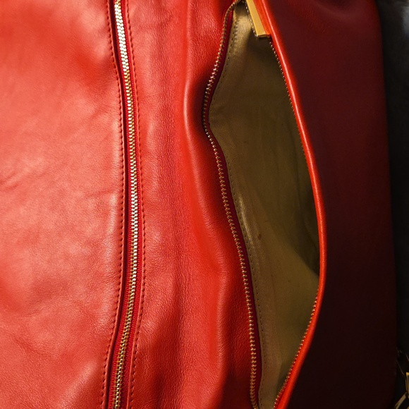 Tory Burch Red Clutch - Picture 9 of 13